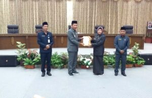 DPRD Barito Utara Terima Pidato Pengantar Rancangan KUA PPAS 2023