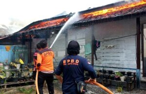 Ditinggal Berangkat Kerja, Rumah Di Jalan Merak Ludes Dilalap Api