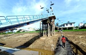 Air Sungai Barito Surut, Jalan Menuju Pelabuhan Daerah Speedboad Ditutup Sementara