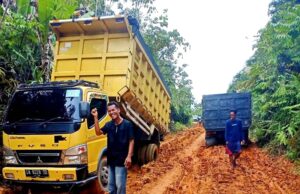 Dinas PUPR Barito Utara Akan Segera Tangani Kerusakan Jalan Menuju Desa Liju