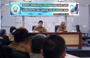 Bupati Pimpin Langsung Rapat Persiapan Hari Jadi Kabupaten Balangan ke 20