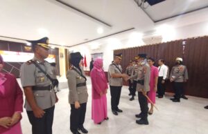 Kapolsek Teweh Tengah dan Kabag Ops Polres Barito Utara Bergeser