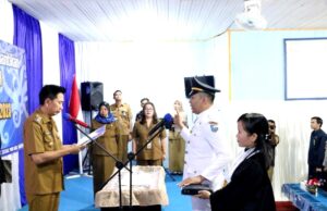 Bupati Barito Utara Lantik Pj Kepala Desa Pendreh