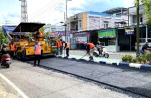36 Ruas Jalan Dalam Kota Muara Teweh di Overlay