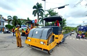 Overlay Jalan Di Muara Teweh Terus Berlanjut