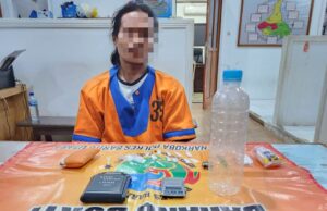 Polsek Montallat Ringkus Pengedar Sabu di Jalan Hauling PT PAMA, Barbuk 4,98 Gram Diamankan