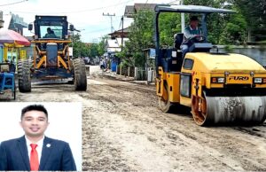 Anggota DPRD Barito Utara Apresiasi Perbaikan Jalan Meranti Ujung Dermaga