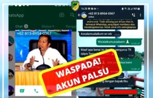 Beredar Akun Palsu Mengatasnamakan Sekda Barito Utara di WhatsApp