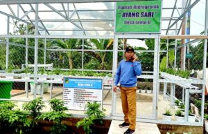 Pemdes Lemo II Bangun Halaman Kantor dan Rumah Hidroponik