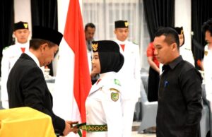 Bupati Kukuhkan Paskibraka Barito Utara 2023