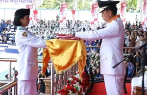 Bupati Barito Utara Pimpin Upacara Peringatan HUT ke 78 RI Tingkat Kabupaten