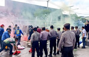 Jelang Pemilu 2024 Polres Barito Utara Gelar Simulasi Sispamkota
