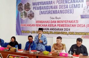 Desa Lemo I Gelar Musrenbangdes Penetapan RKP Tahun 2024