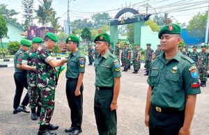 53 Personil Kodim 1013 Muara Teweh Naik Pangkat