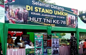 Koramil Jajaran Kodim 1013 Muara Teweh Buka Stand UMKM