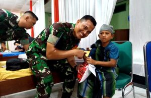 Peringati HUT TNI ke 78, Kodim 1013 Muara Teweh Gelar Bakti Sosial
