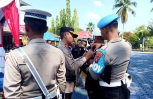 Polres Barito Utara Apel Gelar Pasukan Operasi Mantap Brata Telabang 2023-2024