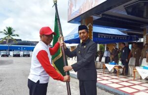 Pj Bupati Lepas Peserta Upacara Peringatan HSP ke 95 dan IBAB Tingkat Kalteng