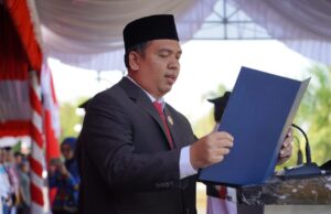Ketua DPRD Balangan Bacakan Teks Proklamasi Pada Upacara HUT ke-78 RI