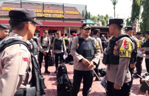 Polres Barito Utara Gelar Apel Kesiapan Pengamanan TPS Menjelang Pemilu 2024