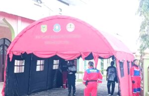 Gerak Cepat, Pemkab Barito Utara Dirikan Posko Pengungsian Banjir