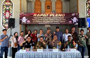 PPK Teweh Timur Laksanakan Rapat Pleno Rekapitulasi Hasil Pemilu 2024