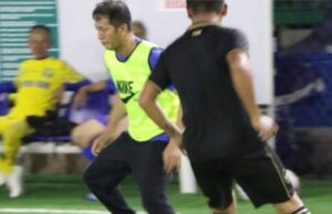 Jalin silaturahmi, Pj Bupati Barito Utara bersama FKPD dan OPD Bermain Mini Soccer