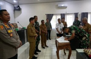 Pemkab Barito Utara Tandatangani Bersama NPHD Pengamanan Pilkada Serentak 2024