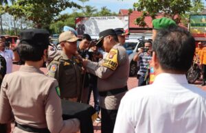 Jelang Hari Raya Idul Fitri 1445 H, Polres Barito Utara Apel Gelar Pasukan Operasi Ketupat