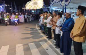 Pj Bupati Barito Utara Lepas Peserta Pawai Takbir Sambut Hari Raya Idul Fitri 1445 Hijriah