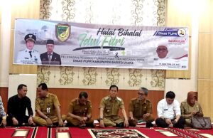Pj Bupati Barito Utara Hadiri Halal Bihalal di Dinas PUPR