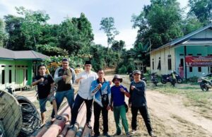 Progres Pembangunan Kelistrikan di Desa Karamuan Sudah Terlihat