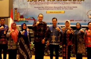 Pj Bupati Barito Utara Ikuti Rakor Kepegawaian se wilayah kerja BKN Kantor Regional VIII