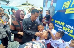 Pj Bupati Barito Utara Canangkan Pekan Imunisasi Polio