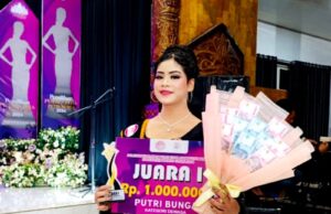 Ananda Rizkia Aprilianti Raih Juara Pertama Putri Bunga Yayasan Argadia Citra Indonesia