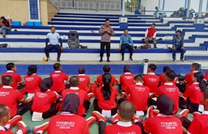 Kapolsek Gunung Timang Berikan Motivasi dan Semangat Kepada Calon Paskibraka