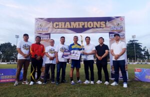PU Putra Legend Juara Turnamen Sepak Bola U 40 Pj Bupati Barito Utara Cup