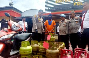 Satreskrim Polres Barito Utara Ungkap Kasus Pencurian LPG 3 Kg dari Dua TKP Dilakukan Tersangka R