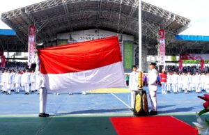 Pj Bupati Pimpin Upacara Peringatan HUT ke 79 RI Tingkat Kabupaten Barito Utara