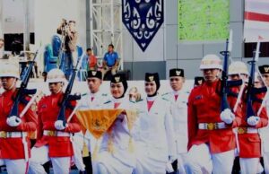 Pj Bupati Barito Utara Pimpin Upacara Penurunan Bendera