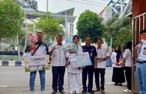 Kepulangan Atlet Karate O2SN tingkat Nasional Disambut Meriah