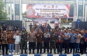 Pj Bupati Saksikan Simulasi Sispamkota Polres Barito Utara
