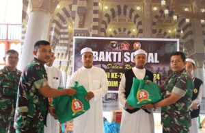 Kodim 1013 Muara Gelar Pengobatan Massal dan Pembagian Sembako
