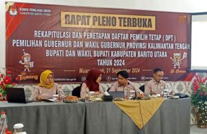 KPU Barito Utara Siap Sambut Pilkada Serentak 2024