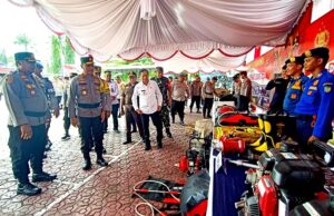 Pj Bupati Sambut Kunjungan Kerja Wakapolda Kalteng di Barito Utara