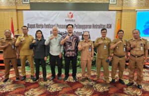 Bawaslu Barito Utara Ikuti Rapat Evaluasi Netralitas ASN, Camat Se-Kalteng Berikrar
