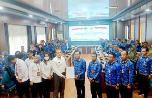 Pj Bupati Barito Utara Sambut Tim BPK RI Perwakilan Kalimantan Tengah pada Entry Meeting
