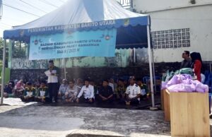 Ketua Baznas Barito Utara Paparkan Kinerja dan Target Zakat dalam Acara Penyaluran Paket Ramadan 1446 H