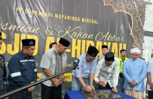 Deputy Director PT SMM Resmikan Masjid Al Hidayah di Desa Bintang Ninggi II