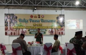 Bukber TNI-Polri dan Insan Pers, Dandim 1013 Muara Teweh Ajak Semua Pihak Jaga Kondusifitas